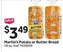 Stop&Shop Martin's Potato or Butter Bread offer