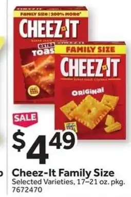 Stop&Shop Cheez-It Family Size offer