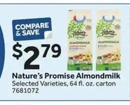 Stop&Shop Nature's Promise Almondmilk offer