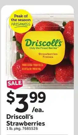 Stop&Shop Driscoll's Strawberries offer