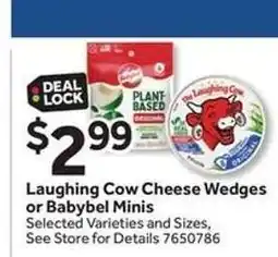 Stop&Shop Laughing Cow Cheese Wedges or Babybel Minis offer
