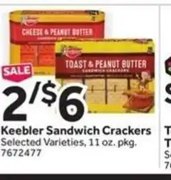 Stop&Shop Keebler Sandwich Crackers offer