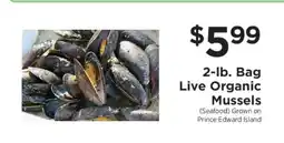 ShopRite Live Organic Mussels offer