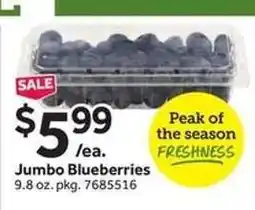 Stop&Shop Jumbo Blueberries offer