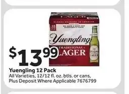 Stop&Shop Yuengling 12 Pack offer