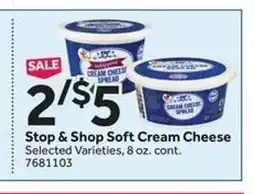 Stop&Shop Stop & Shop Soft Cream Cheese offer