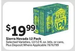 Stop&Shop Sierra Nevada 12 Pack offer