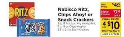 ShopRite Nabisco Ritz, Chips Ahoy! or Snack Crackers offer
