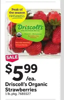 Stop&Shop Driscoll's organic strawberries offer
