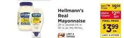ShopRite Hellmann's Real Mayonnaise offer