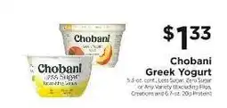ShopRite Chobani Greek Yogurt offer