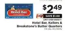 ShopRite Hotel Bar, Kellers & Breakstone's Butter Quarters offer