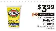 ShopRite Polly-O Ricotta offer
