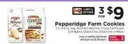 ShopRite Pepperidge Farm Cookies offer
