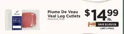 ShopRite Plume De Veau Veal Leg Cutlets offer
