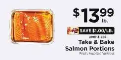 ShopRite Take & Bake Salmon Portions offer