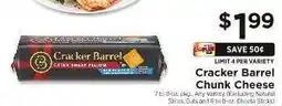 ShopRite Cracker Barrel Chunk Cheese offer