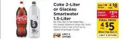 ShopRite Coke 2-Liter or Glacéau Smartwater 1.5-Liter offer