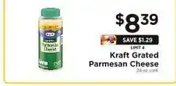 ShopRite Kraft Grated Parmesan Cheese offer