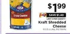 ShopRite Kraft Shredded Cheese offer