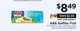 ShopRite A & B Gefilte Fish offer