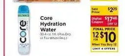 ShopRite Core Hydration Water offer