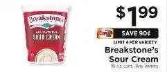 ShopRite Breakstone's Sour Cream offer