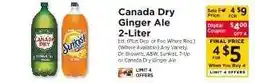 ShopRite Canada Dry Ginger Ale 2- liter offer
