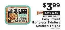 ShopRite Easy Street Boneless Skinless Chicken Thighs offer