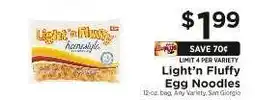 ShopRite Light 'n Fluffy Egg Noodles offer