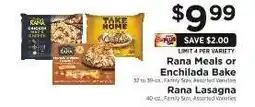 ShopRite Rana Meals or Enchilada Bake offer