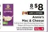 ShopRite Annie's Mac & Cheese offer