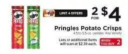ShopRite Pringles Potato Crisps offer