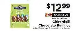 ShopRite Ghirardelli Chocolate Bunnies offer