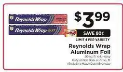 ShopRite Reynolds Wrap Aluminum Foil offer