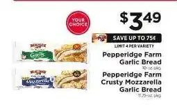 ShopRite Pepperidge Farm Garlic Bread offer