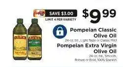 ShopRite Pompeian Classic Olive Oil / Pompeian Extra Virgin Olive Oil offer