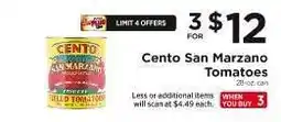 ShopRite Cento San Marzano Tomatoes offer