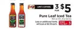 ShopRite Pure Leaf Iced Tea offer