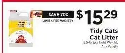ShopRite Tidy Cats Cat Litter offer