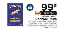 ShopRite Ronzoni Pasta offer