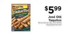 ShopRite Jose Ole' Taquitos offer
