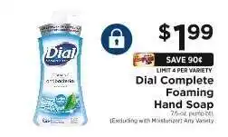 ShopRite Dial Complete Foaming Hand Soap offer