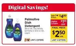 ShopRite Palmolive Dish Detergent offer