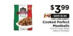 ShopRite Cooked Perfect Meatballs offer