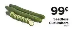 ShopRite Seedless Cucumbers offer