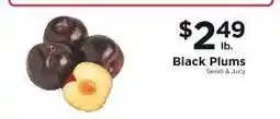 ShopRite Black Plums offer