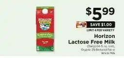 ShopRite Horizon Lactose Free Milk offer