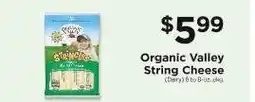 ShopRite Organic Valley String Cheese offer