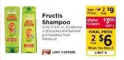 ShopRite Fructis Shampoo offer